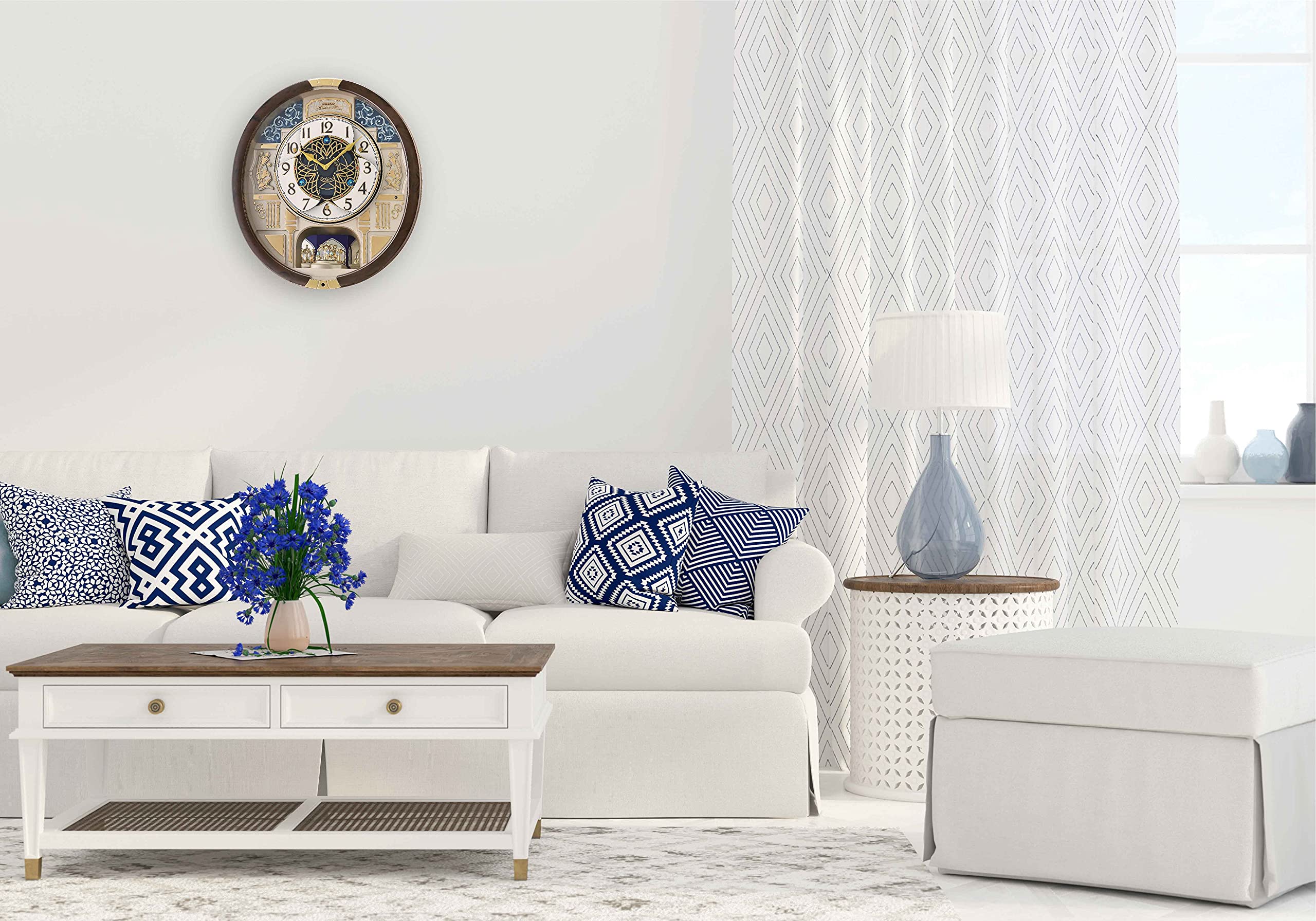 Seiko Melodies in Motion Wall Clock, Golden Trellis : Amazon.sg: Home